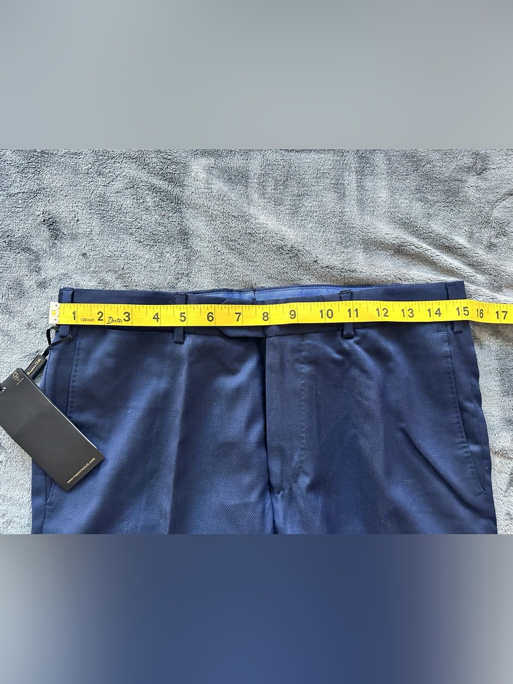 Massimo Dutti Men’s Navy Super 120’s Wool Dress Pants Size 31 NWT - Picture 12 of 16